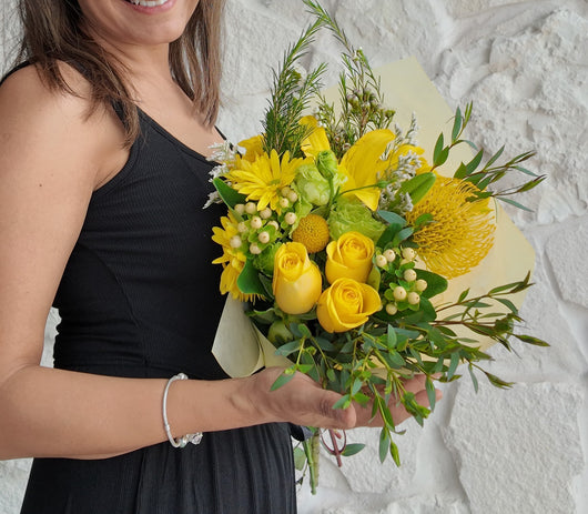 Bouquet flores amarillas